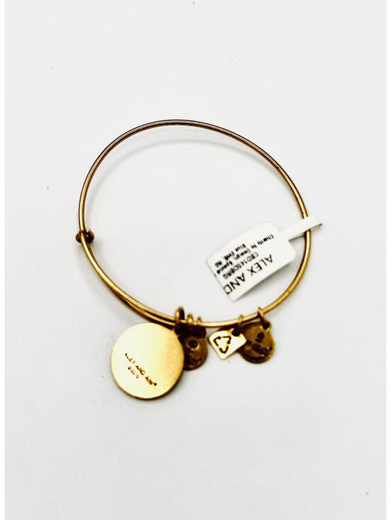 Alex and Ani NWT in box adjustable gold tone "Special Delivery" bangle - Picture 4 of 5